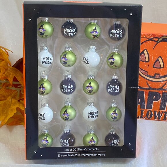 Toil And Trouble Blown Glass Mini Halloween Witch Hocus Pocus Tree Ornaments 20 - Picture 1 of 2